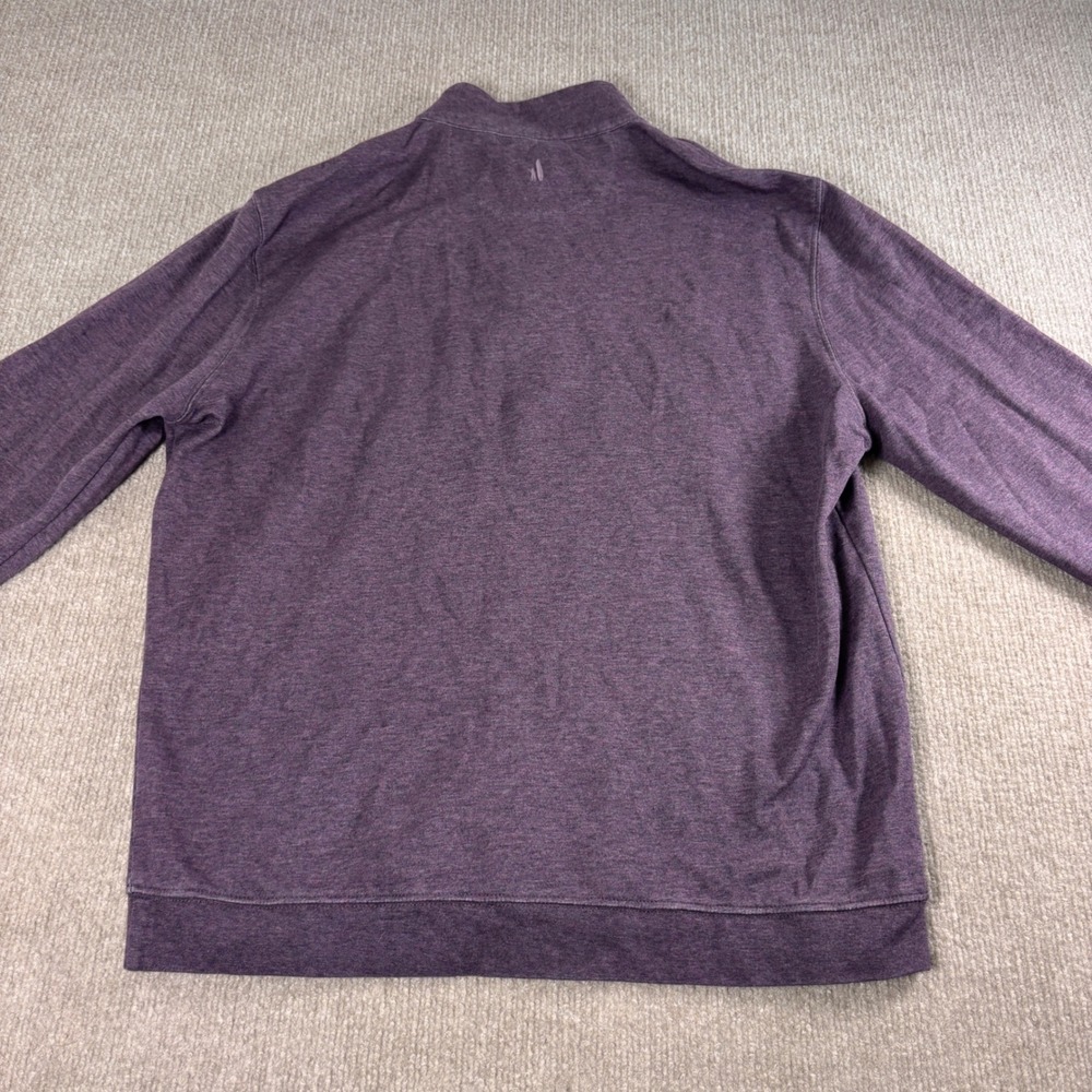 Johnnie-O Royal Plum Sully Performance Quarter Zip Men's Size Large EUC - Picture 4 of 6